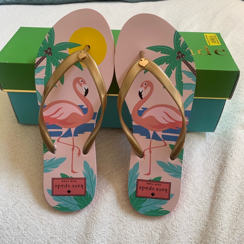 NEVER WORN Kate Spade flip flops